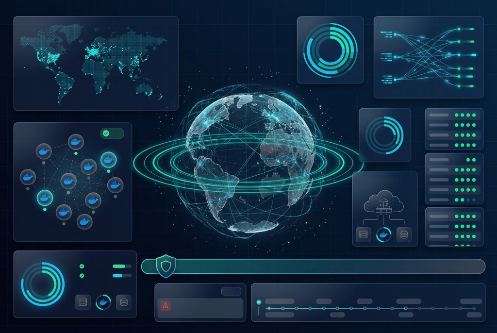 GeoInsights real-time geospatial dashboard with global sensor network visualization